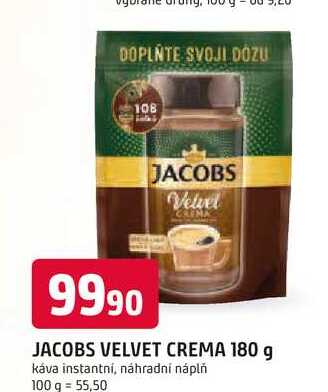 JACOBS VELVET CREMA 180 g