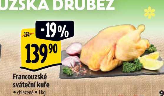  Francouzské sváteční kuře • chlazené 1 kg
