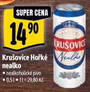 Krušovice Hořké Nealko, 0,5 l