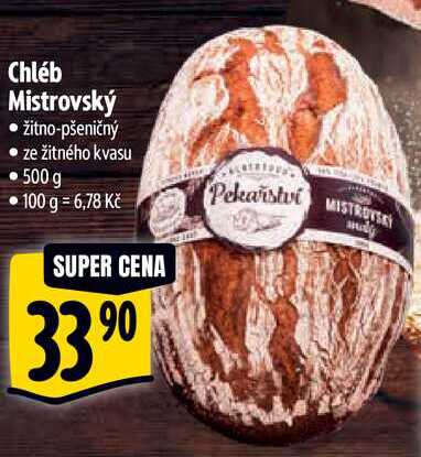 Chléb Mistrovský, 500 g