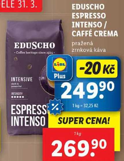 EDUSCHO ESPRESSO INTENSO / CAFFÉ CREMA, 1 kg