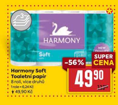 Harmony Soft Toaletní papír 8 rolí