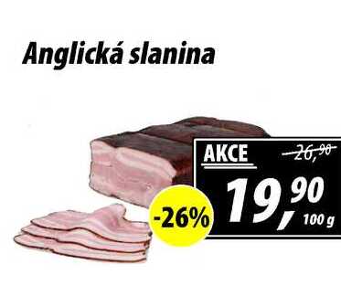 Anglická slanina, 100 g 