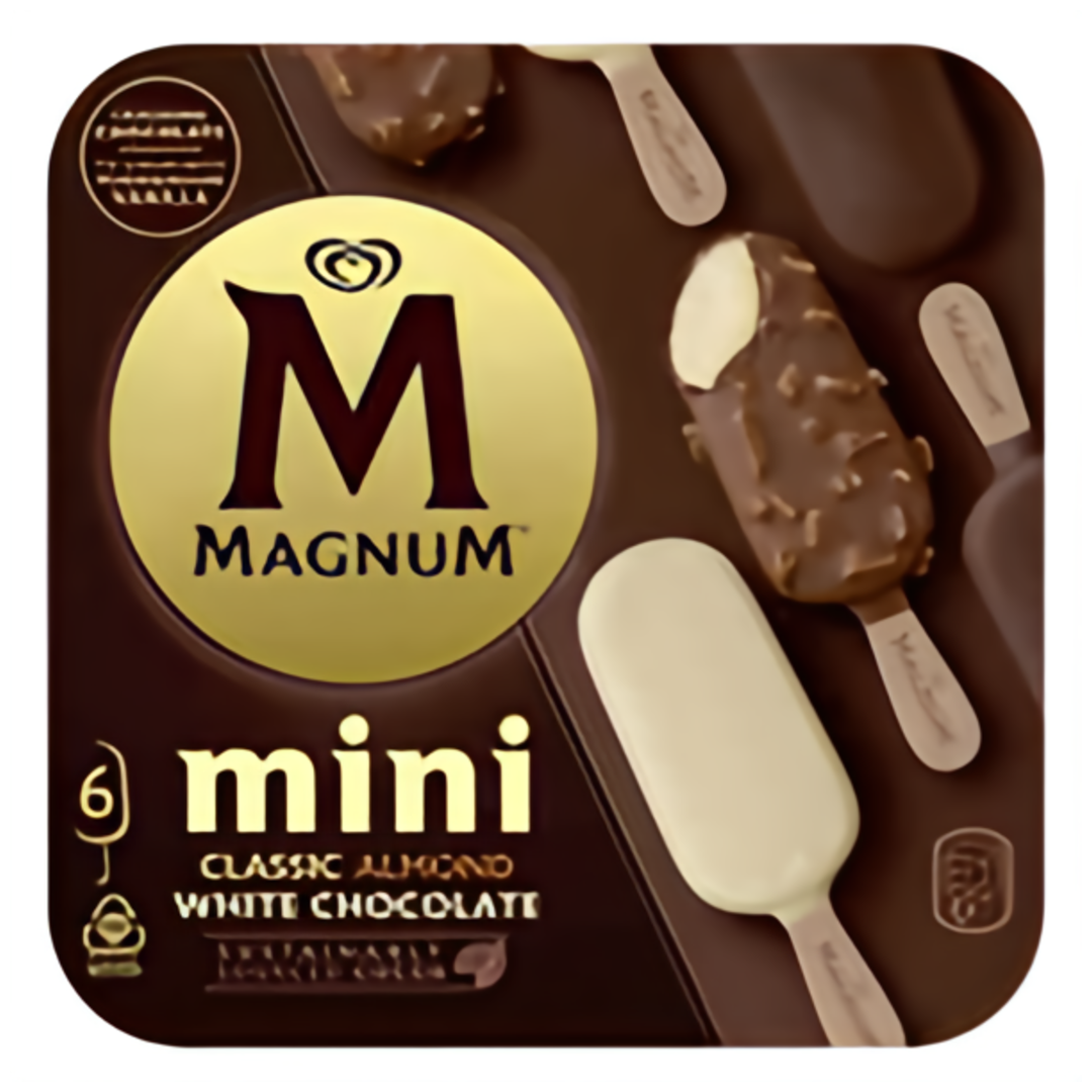 Magnum Mini Classic, Almond, White 6x55ml