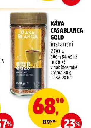 KÁVA CASABLANCA GOLD instantní, 200 g