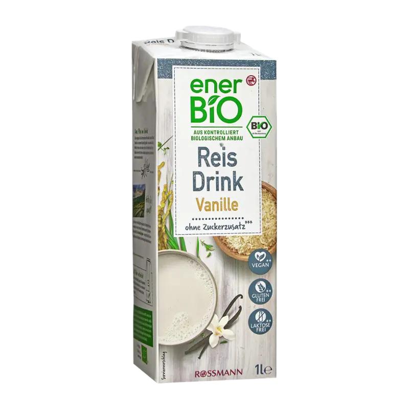 enerBiO Rýžový nápoj s vanilkovou příchutí, 1 l