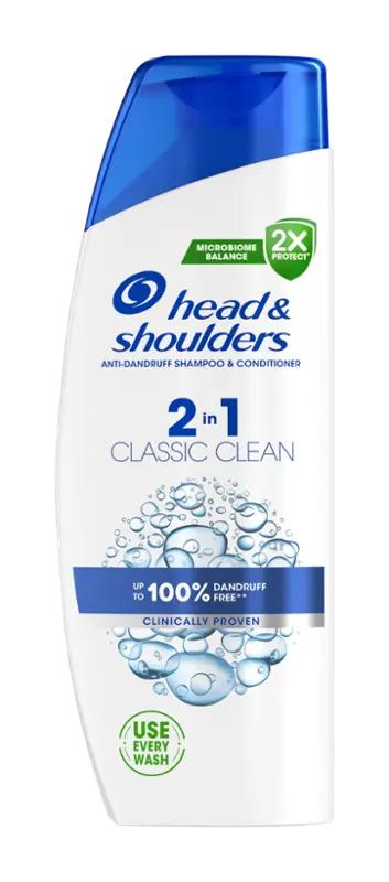 Head & Shoulders Šampon 2v1 Classic Clean, 330 ml