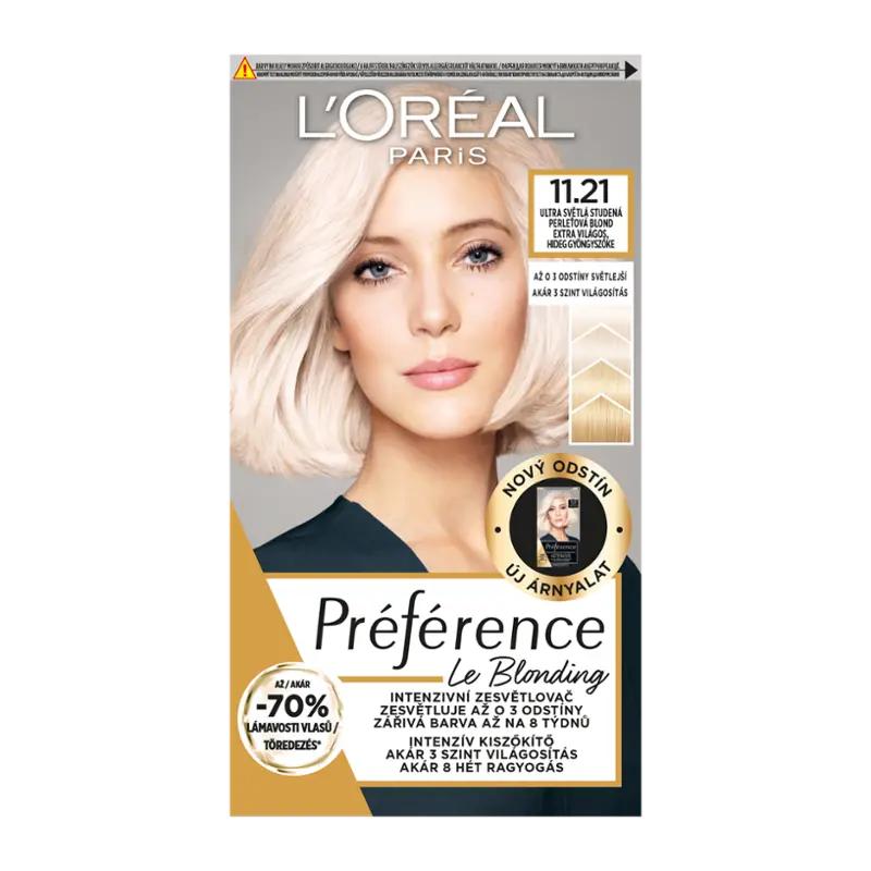 L'Oréal Permanentní barva na vlasy Préférence Intensive 11.21 Moscow, 1 ks
