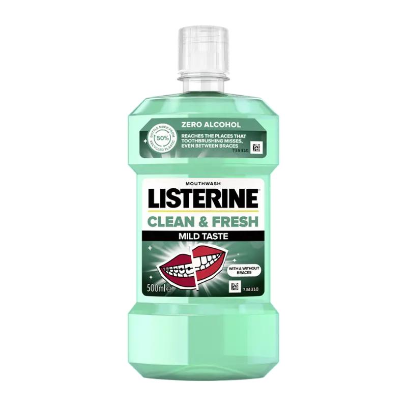 Listerine Ústní voda Clean & Fresh Mild Taste, 500 ml