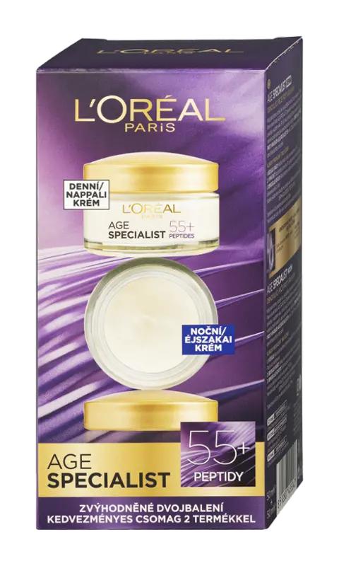 L'Oréal Krém na obličej, duopack Age Specialist 55+, 100 ml
