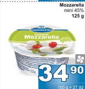 Mozzarella mini 45% 125 g 