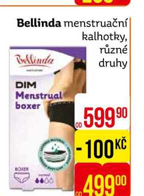 Bellinda menstruační kalhotky, různé 