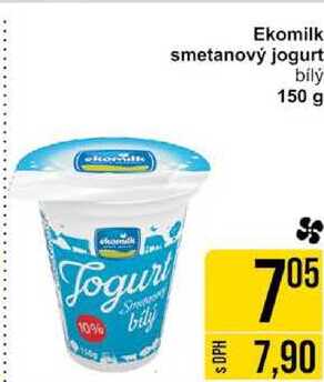 Ekomilk smetanový jogurt bílý, 150 g 