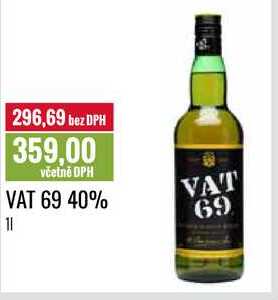 VAT 69 40% 1l