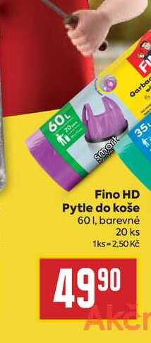 Fino HD Pytle do koše 601, barevné 20 ks 
