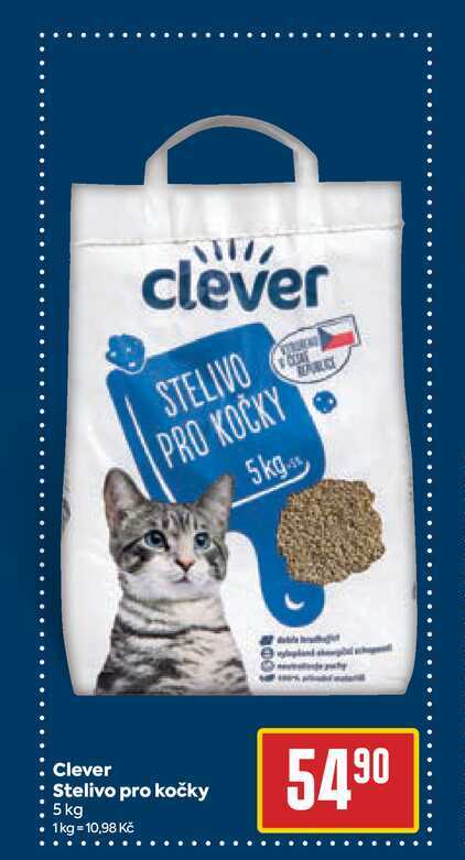 Clever Stelivo pro kočky 5 kg