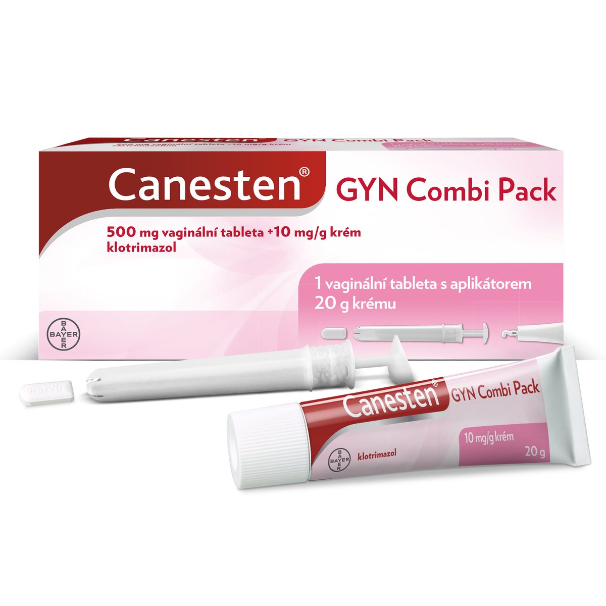 CANESTEN GYN COMBI PACK 500MG+10MG/G Krém + vaginální tableta 1+20G