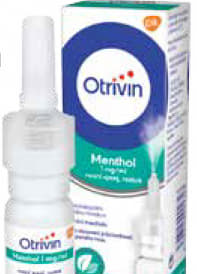 Otrivin Menthol 1 mg/ml nosní sprej, roztok, 10 m
