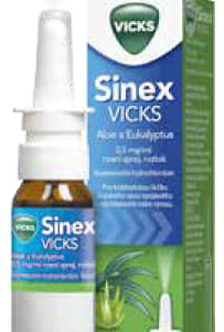 Sinex Vicks, Aloe a Eukalyptus, 0,5 mg/ml nosní sprej, roztok,