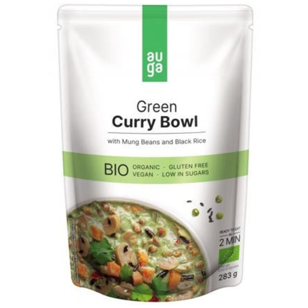 Auga BIO Green Curry Bowl se zeleným kari kořením, fazolemi mungo a černou rýží