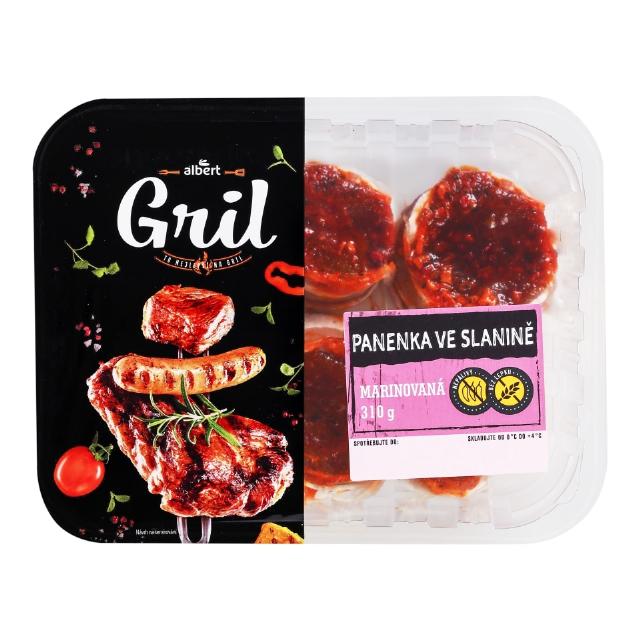 Marinovaná vepř. panenka ve slanině