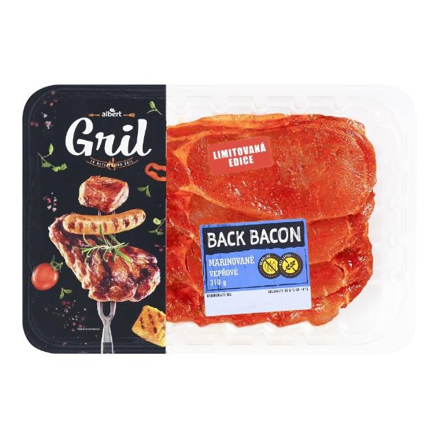 Marinovaný vepřový Back bacon