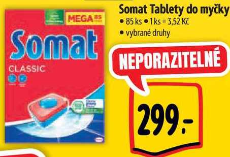 Somat Tablety do myčky, 85 ks 