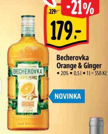 Becherovka Orange & Ginger, 0,5 l