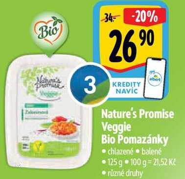 Nature's Promise Veggie Bio Pomazánky, 125 g