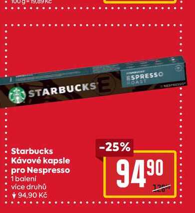 Starbucks Kávové kapsle pro Nespresso 1 balení 