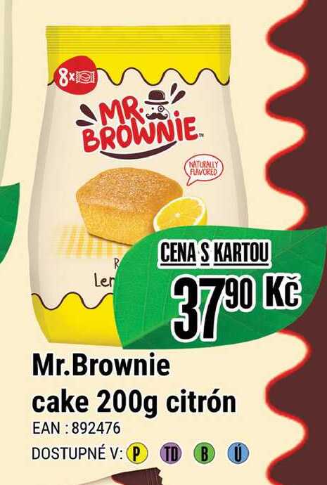 Mr.Brownie cake 200g citrón  