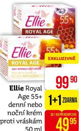 Ellie Royal 55+ denní nebo noční krém proti vráskám 50ml