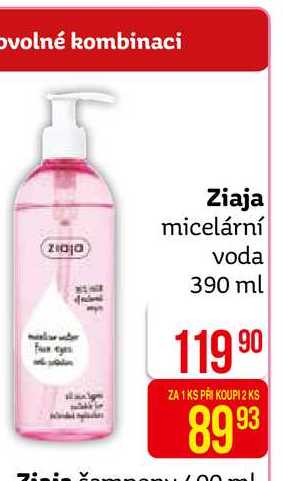 Ziaja micelární voda 390 ml 1