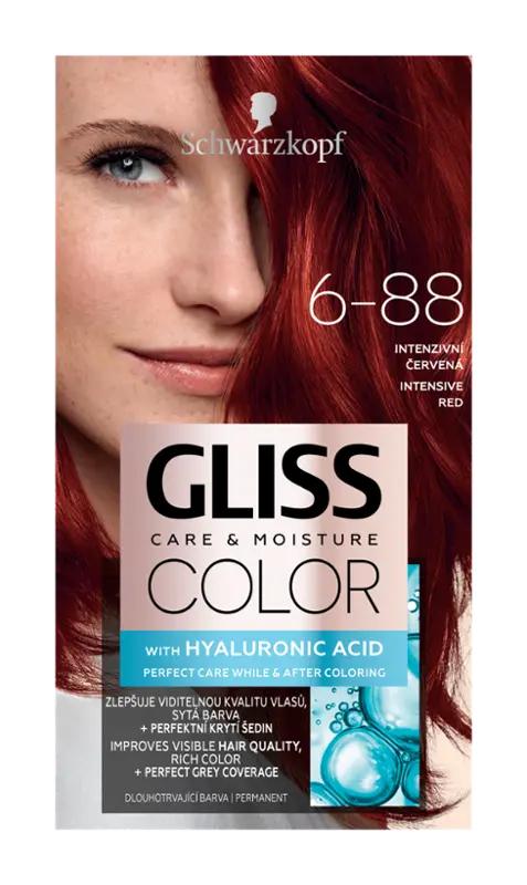 Gliss Color Barva na vlasy 6-88 intenzivní červená, 1 ks