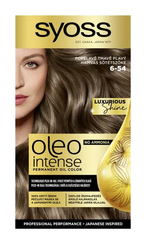 Syoss Barva na vlasy Oleo Intense 6-54 popelavě tmavě plavá, 1 ks
