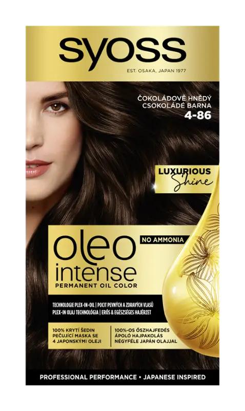 Syoss Barva na vlasy Oleo Intense 4-86 čokoládově hnědá, 1 ks