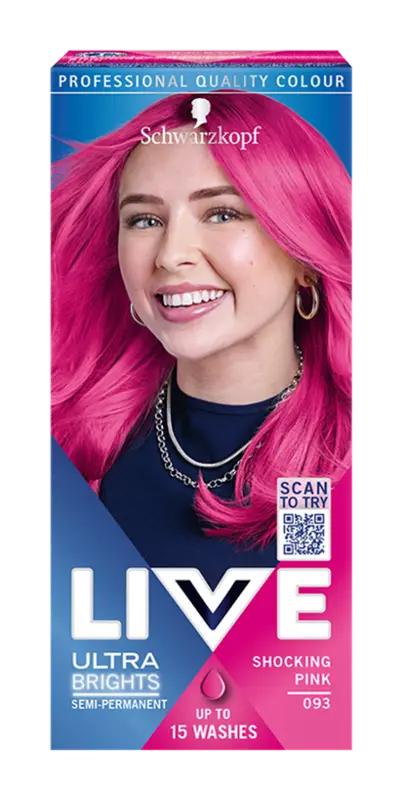 Schwarzkopf Barva na vlasy Live Ultra Brights 093 Party růžová, 1 ks