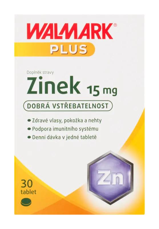 Walmark Plus Zinek 15 mg, doplněk stravy, 30 ks