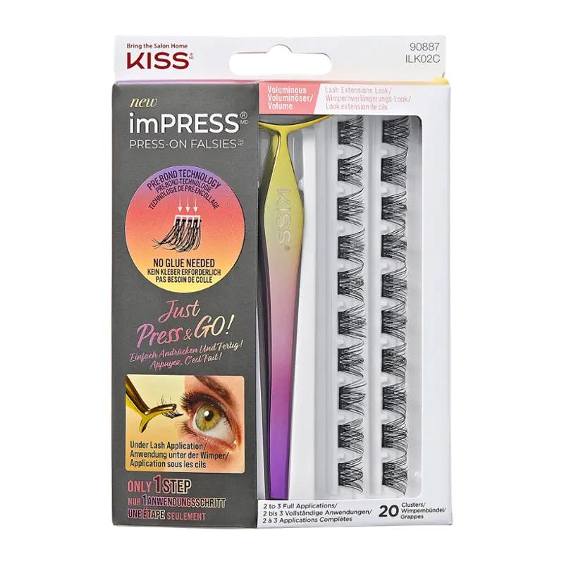 KISS Umělé trsové řasy imPRESS Press on Falsies Kit02, 1 ks