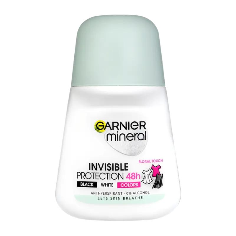 Garnier Antiperspirant Roll-On Invisible Black White Color, 50 ml