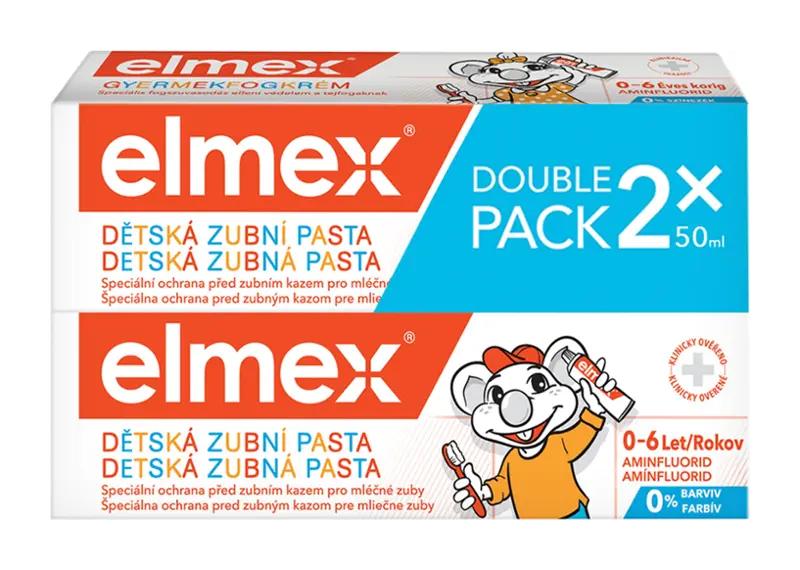 elmex Zubní pasta pro děti od prvního zoubku duopack 2x 50 ml, 100 ml