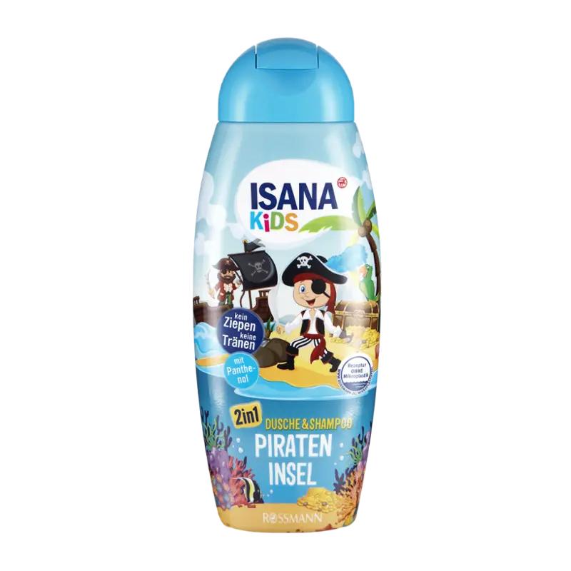 ISANA Kids Šampon a mycí gel Pirate Island 2v1, 300 ml