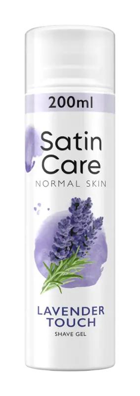Gillette Gel na holení Satin Care Normal Skin Lavender Touch, 200 ml