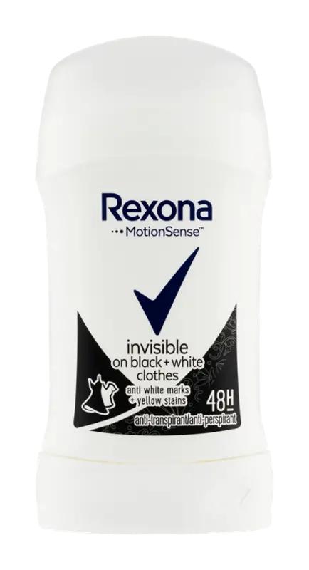 Rexona Tuhý antiperspirant Invisible Black+White, 40 ml
