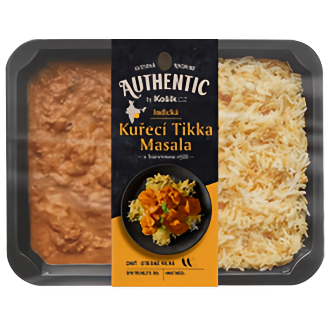Authentic Kuřecí Tikka Masala s barevnou rýží