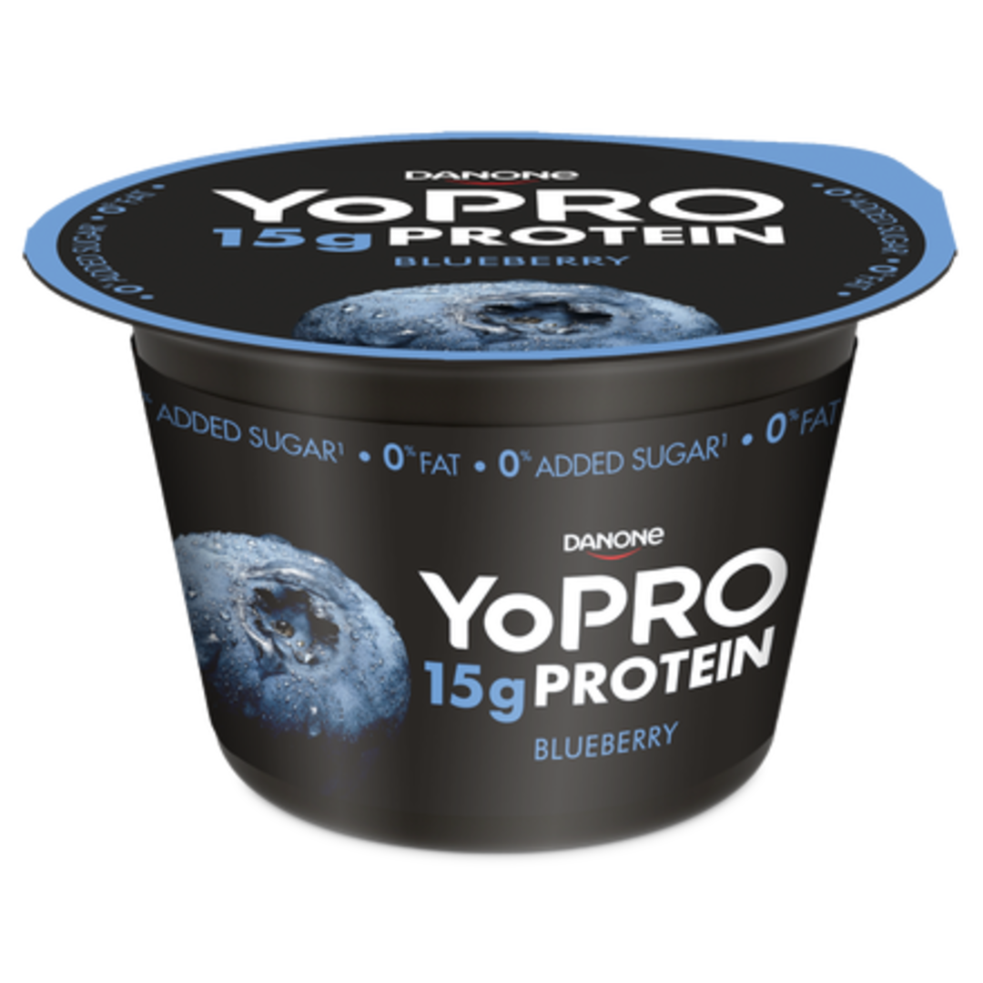 YoPRO Protein dezert s borůvkovou příchutí