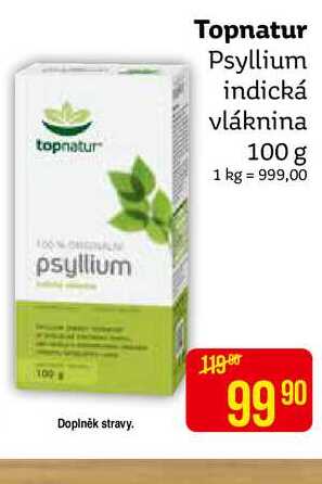 Topnatur Psyllium indická vláknina 100 g
