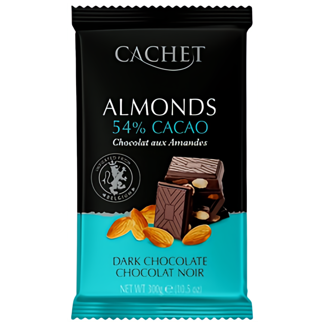 Cachet Hořká čokoláda 54% mandle