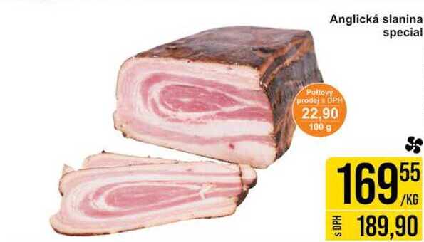 Anglická slanina special, 100 g