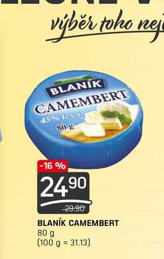 BLANÍK CAMEMBERT 80 g